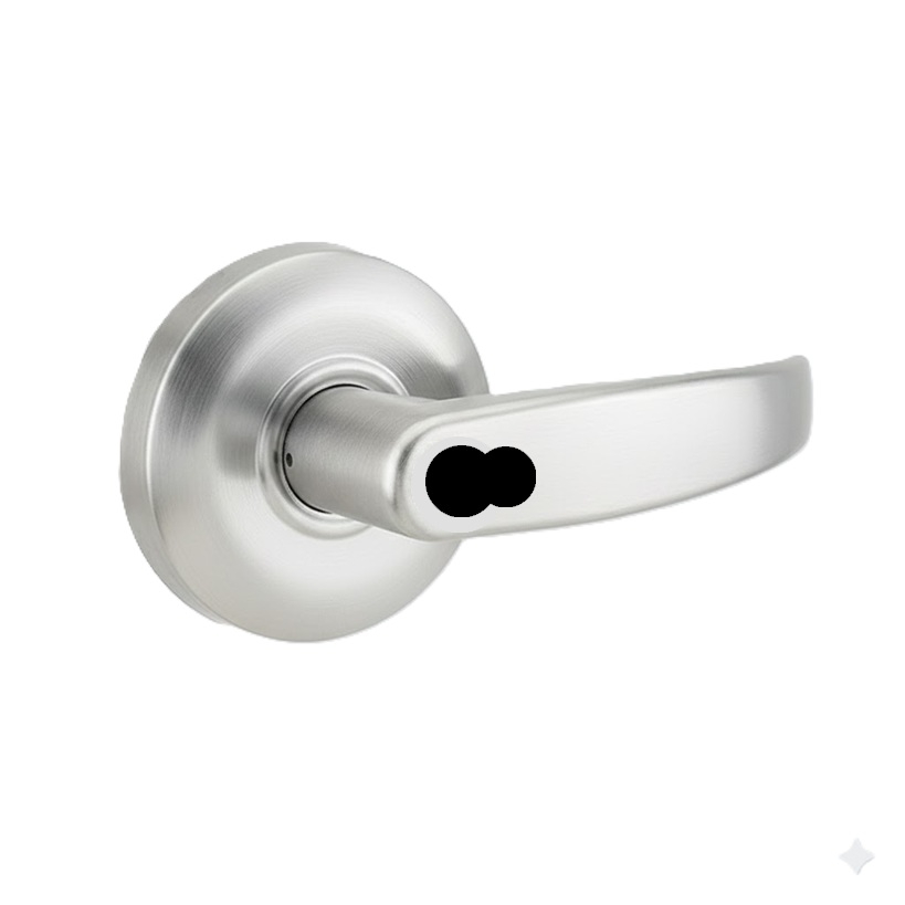 Picture of Cal-Royal ICRL00 US26D Entrance/Office Lock, Satin Chrome - Accepts SFIC Core