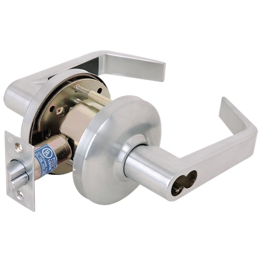 Picture of Cal-Royal ICCOM00 US26D Grade 2, Entrance Lock, Satin Chrome - Accepts Schlage LFIC Core