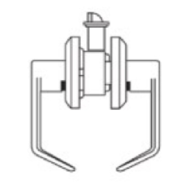 Picture of Cal-Royal MAN30 US26D Grade 2, Passage Lever Lock, Satin Chrome