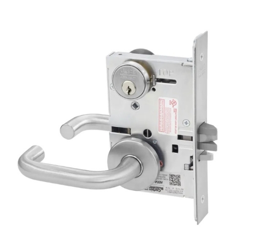Picture of Corbin Russwin ML2002 LWA Grade 1 Classroom Intruder Mortise Lock, Lustra (Wrought) Lever, A Rose