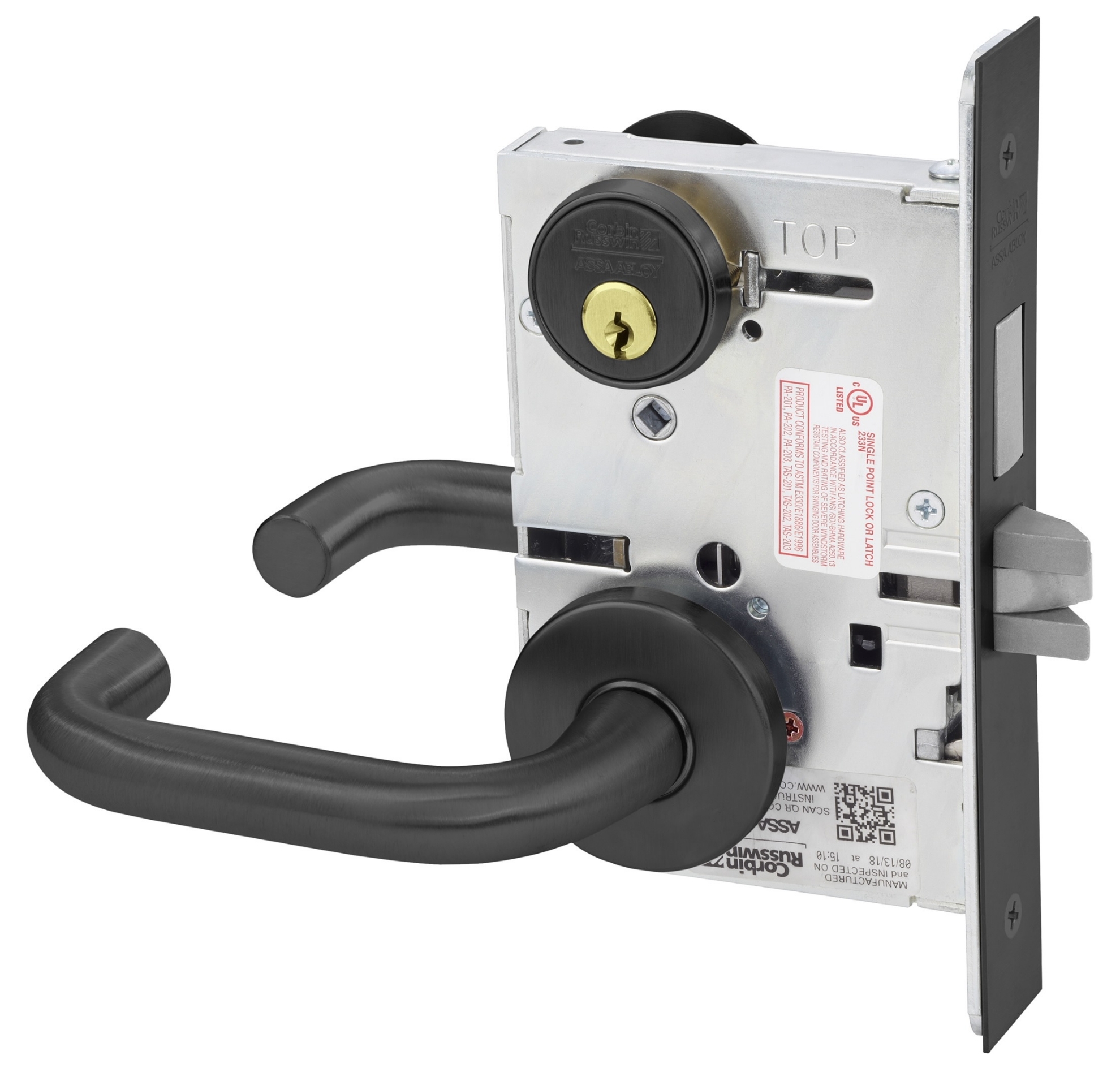 Picture of Corbin Russwin ML2022 LWA Store Door Mortise Lock, LW Lever, A Rose