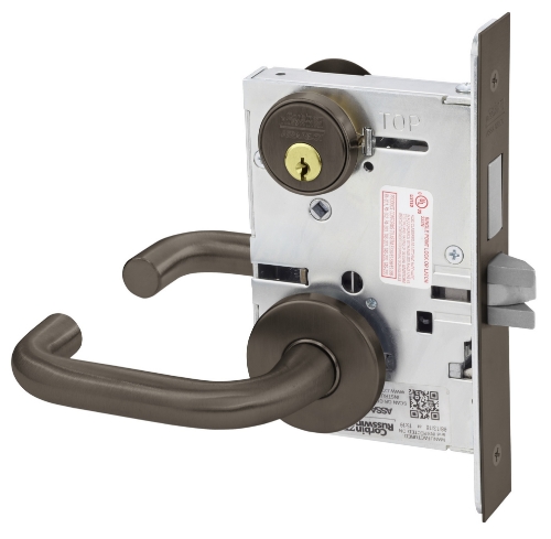 Picture of Corbin Russwin ML2024 LWA Entrance or Storeroom Mortise Lock, LW Lever, A Rose