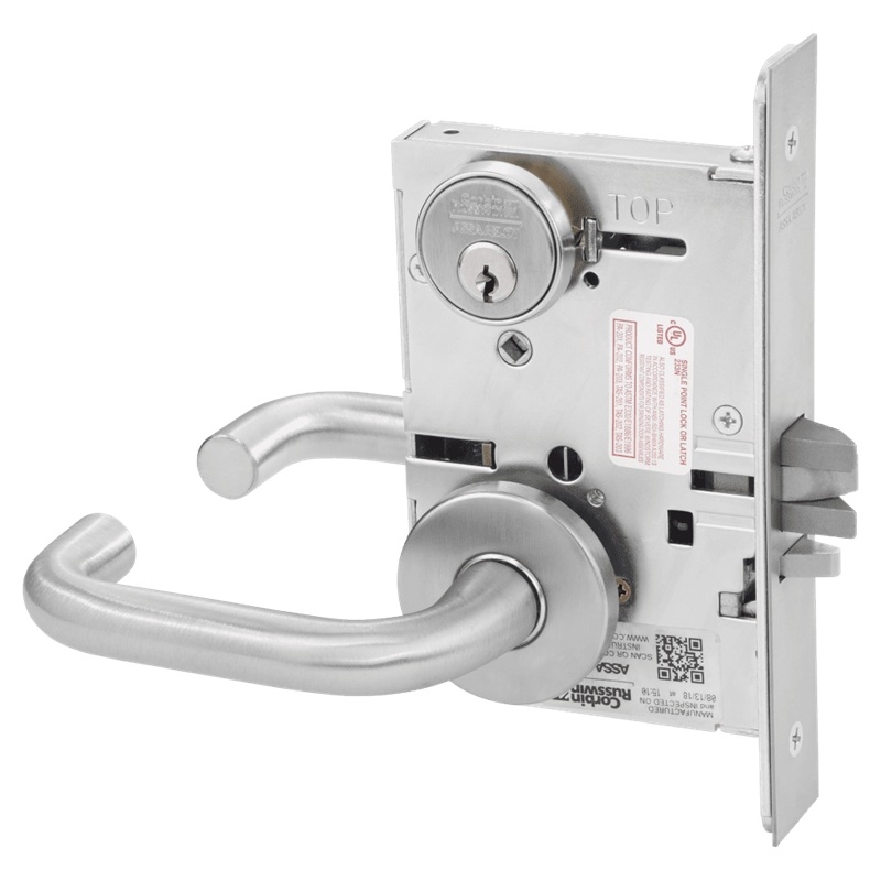 Picture of Corbin Russwin ML2042 LWA Entrance or Public Restroom Mortise Lock, LW Lever, A Rose
