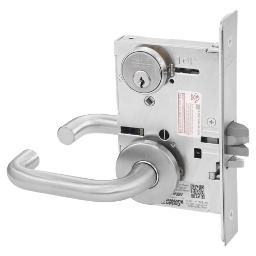 Picture of Corbin Russwin ML2058 LWA Entrance or Office Holdback Mortise Lock, LW Lever, A Rose
