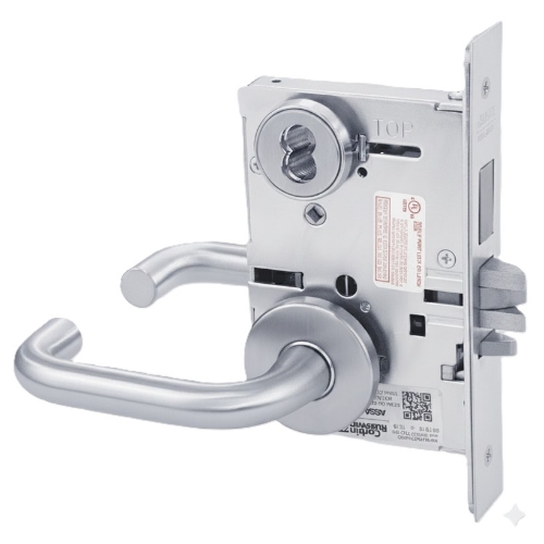 Picture of Corbin Russwin ML2073 LWA Classroom Security Mortise Lock, LW Lever, A Rose