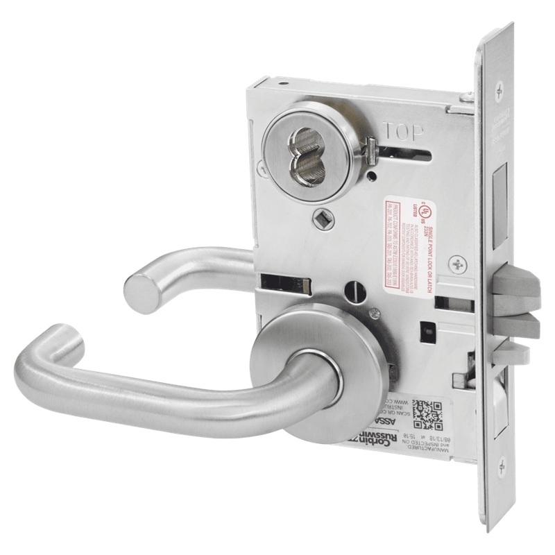 Picture of Corbin Russwin ML2067 LWA Apartment or Dormitory Mortise Lock, LW Lever, A Rose