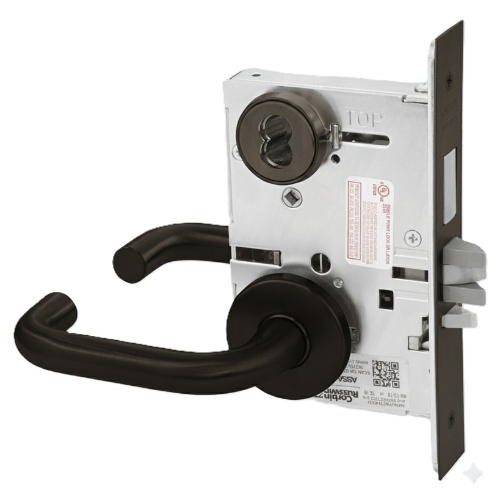 Picture of Corbin Russwin ML2075 LWA Security Entrance or Office Mortise Lock, LW Lever, A Rose