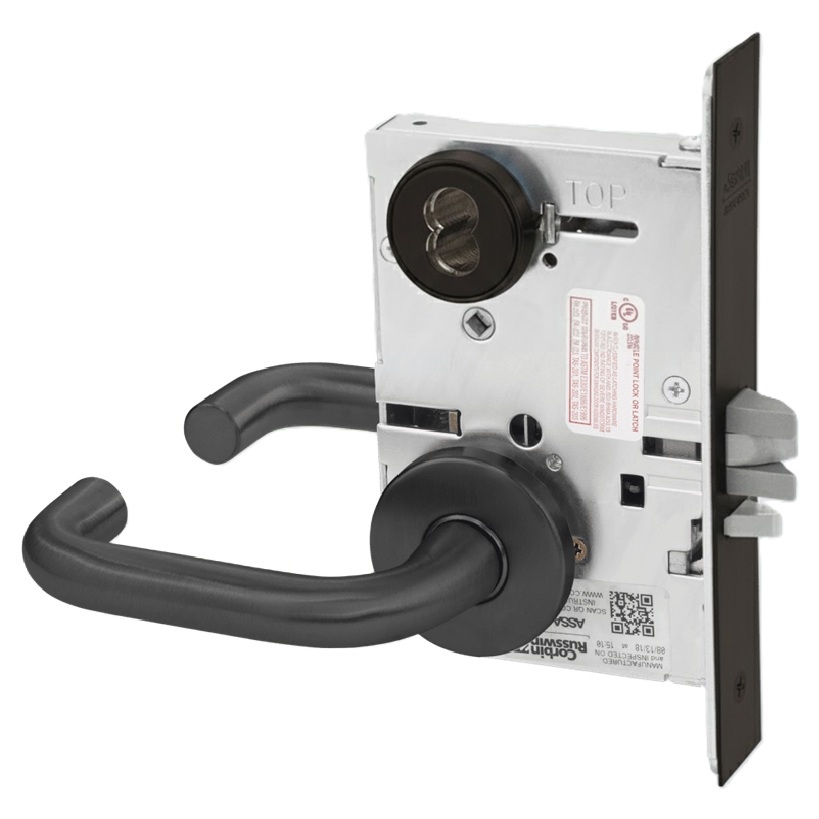 Picture of Corbin Russwin ML2002 LSA Grade 1 Classroom Intruder Mortise Lock, Lustra Lever, A Rose