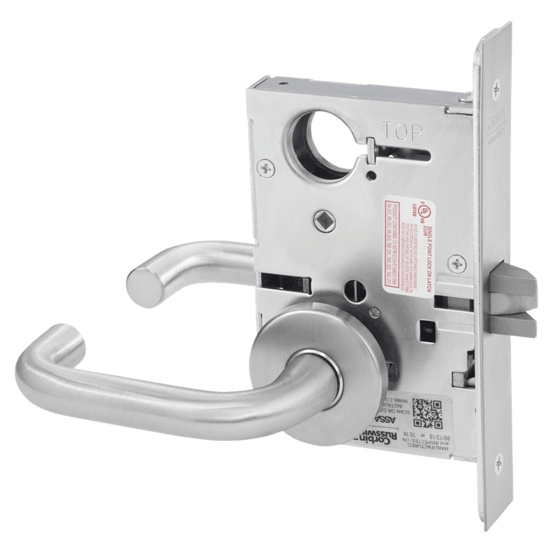 Picture of Corbin Russwin ML2010 LSA Passage or Closet Mortise Lock, LS Lever, A Rose