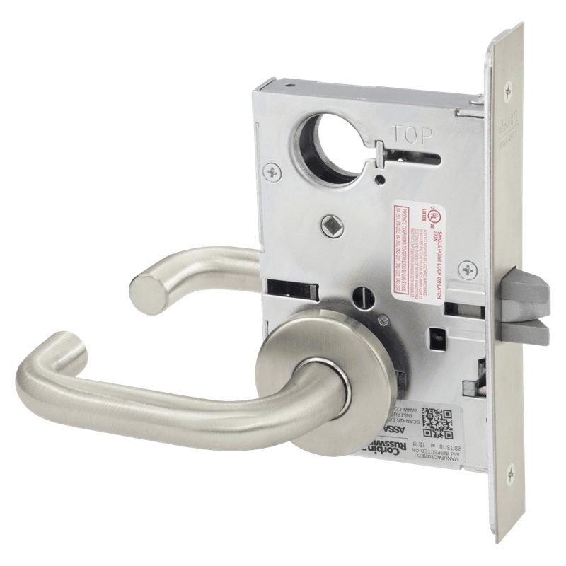 Picture of Corbin Russwin ML2010 LSA Passage or Closet Mortise Lock, LS Lever, A Rose