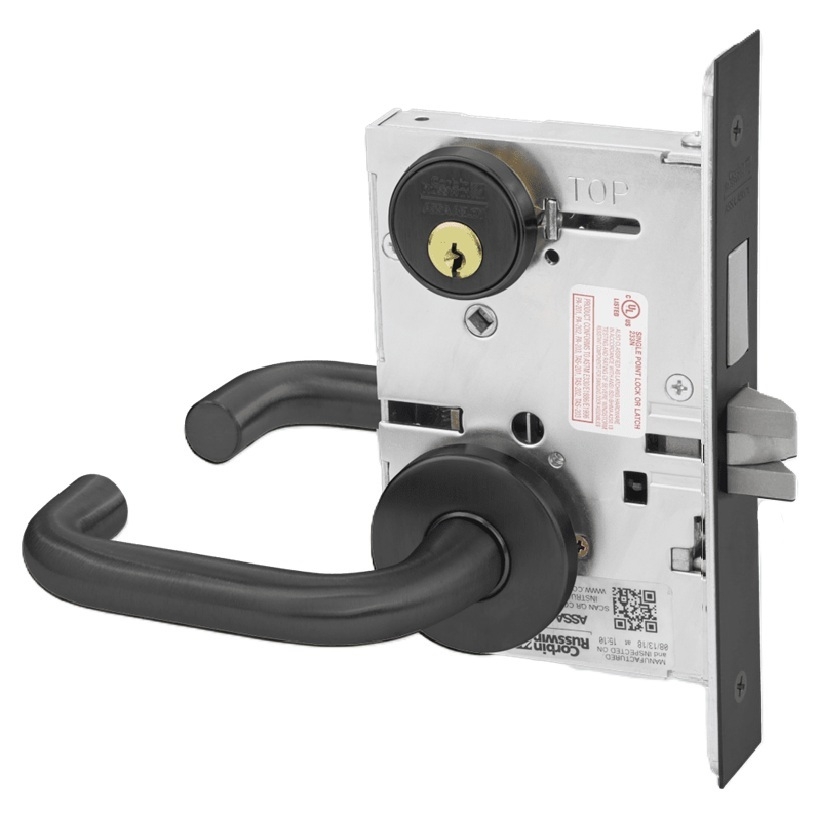 Picture of Corbin Russwin ML2024 LSA Entrance or Storeroom Mortise Lock, LS Lever, A Rose