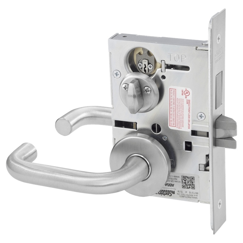 Picture of Corbin Russwin ML2030 LSA Privacy, Bedroom or Bathroom Mortise Lock, LS Lever, A Rose