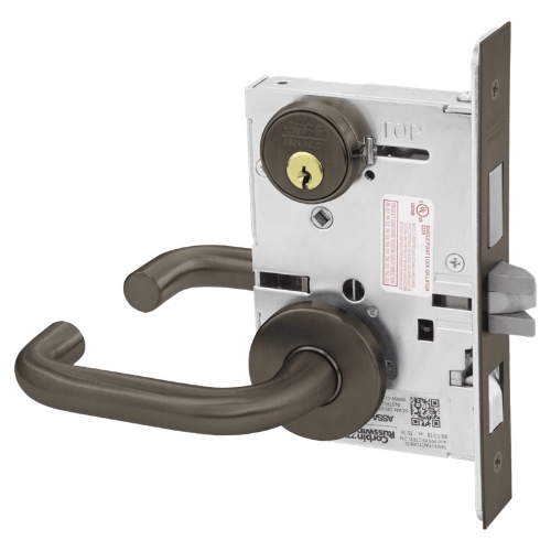 Picture of Corbin Russwin ML2048 LSA Entrance or Apartment Mortise Lock, LS Lever, A Rose
