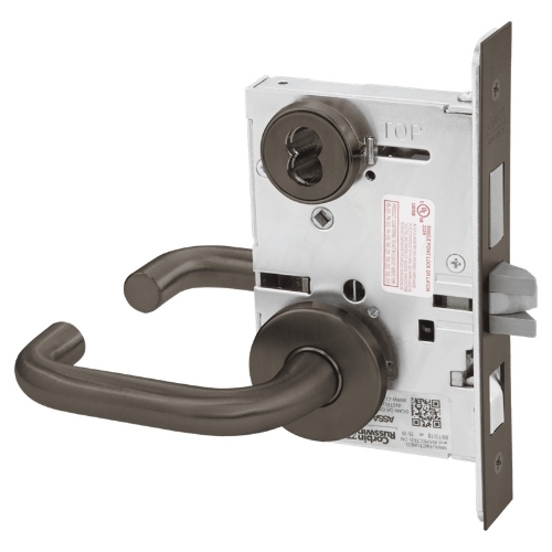 Picture of Corbin Russwin ML2048 LSA Entrance or Apartment Mortise Lock, LS Lever, A Rose