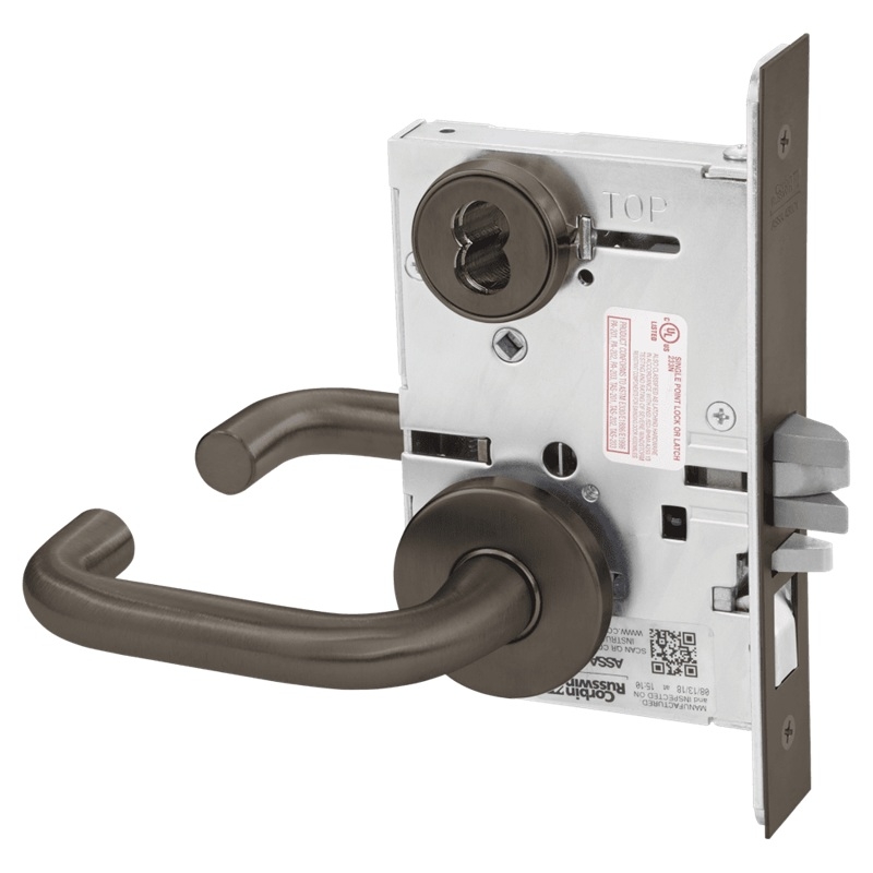 Picture of Corbin Russwin ML2051 LSA Entrance or Office Mortise Lock, LS Lever, A Rose