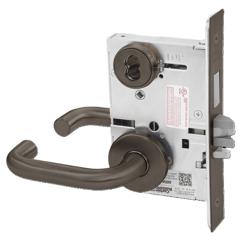 Picture of Corbin Russwin ML2075 LSA Security Entrance or Office Mortise Lock, LS Lever, A Rose