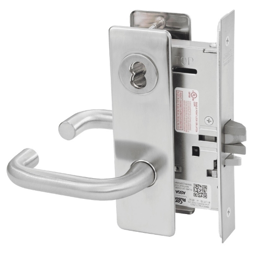 Picture of Corbin Russwin ML2042 LWM Entrance or Public Restroom Mortise Lock, LW Lever, M Escutcheon