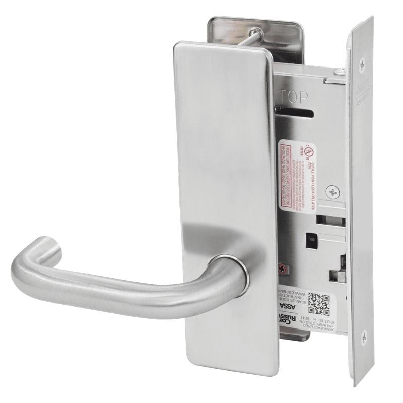 Picture of Corbin Russwin ML2050 LWM Half Dummy Trim Mortise Trim, LW Lever, M Escutcheon