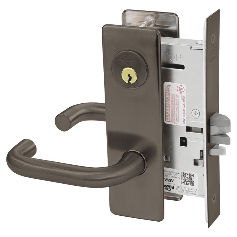 Picture of Corbin Russwin ML2055 LWM Classroom Mortise Lock, LW Lever, M Escutcheon