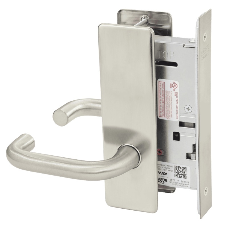 Picture of Corbin Russwin ML2070 LWM Full Dummy Trim Mortise Trim, LW Lever, M Escutcheon