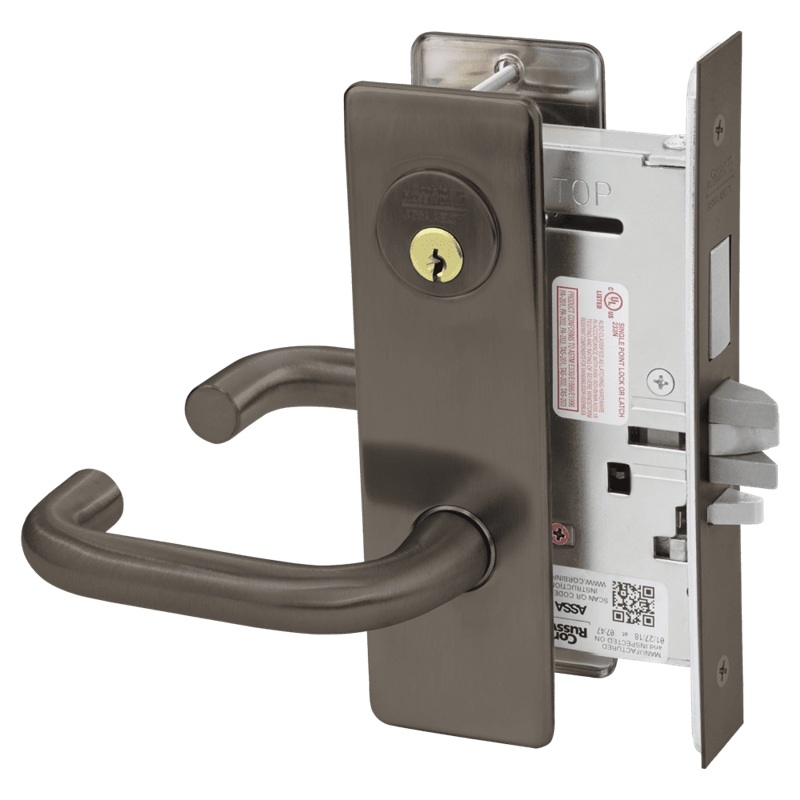 Picture of Corbin Russwin ML2072 LWM Classroom Intruder Mortise Lock, LW Lever, M Escutcheon