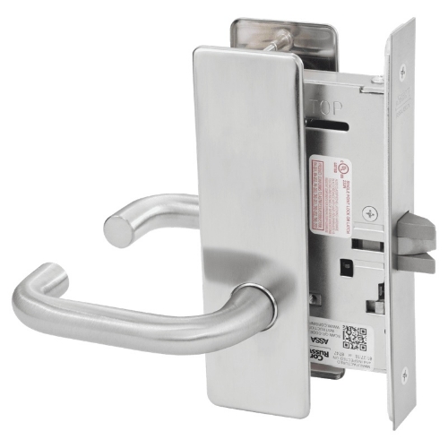 Picture of Corbin Russwin ML2010 LSM Passage or Closet Mortise Lock, LS Lever, M Escutcheon