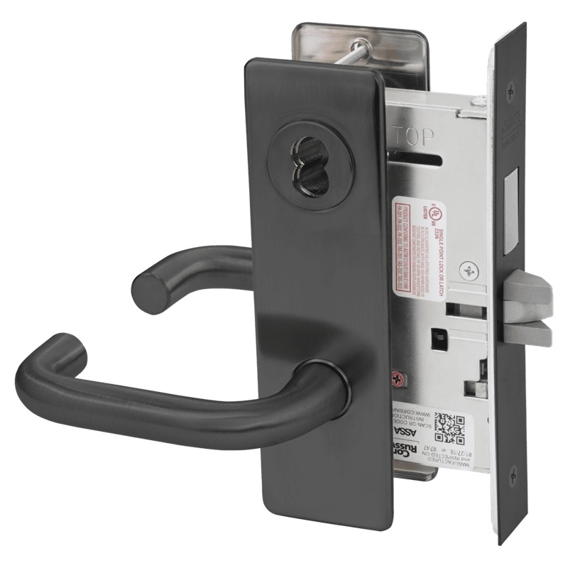 Picture of Corbin Russwin ML2022 LSM Store Door Mortise Lock, LS Lever, M Escutcheon