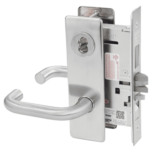 Picture of Corbin Russwin ML2067 LSM Apartment or Dormitory Mortise Lock, LS Lever, M Escutcheon