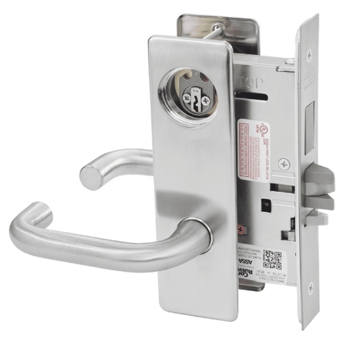 Picture of Corbin Russwin ML2075 LSM Security Entrance or Office Mortise Lock, LS Lever, M Escutcheon