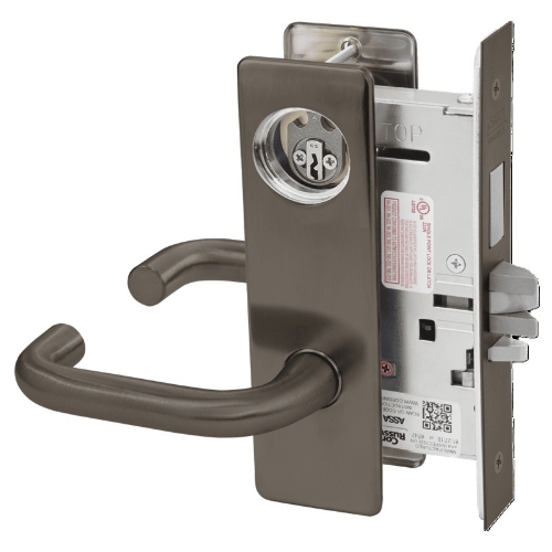 Picture of Corbin Russwin ML2075 LSM Security Entrance or Office Mortise Lock, LS Lever, M Escutcheon
