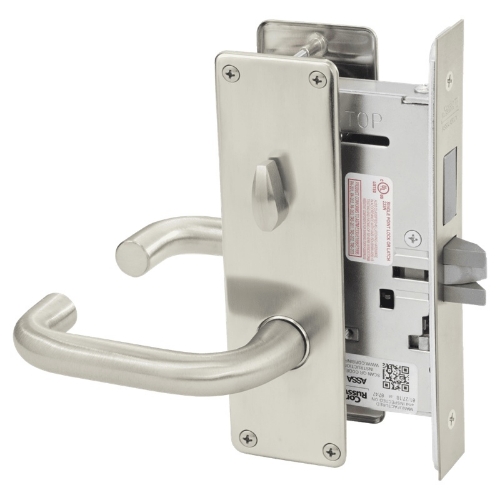 Picture of Corbin Russwin ML2020 LWN Privacy, Bedroom or Bathroom Mortise Lock, LW Lever, N Escutcheon