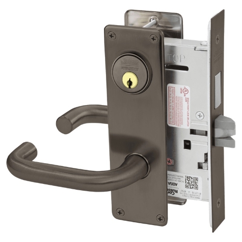 Picture of Corbin Russwin ML2022 LWN Store Door Mortise Lock, LW Lever, N Escutcheon
