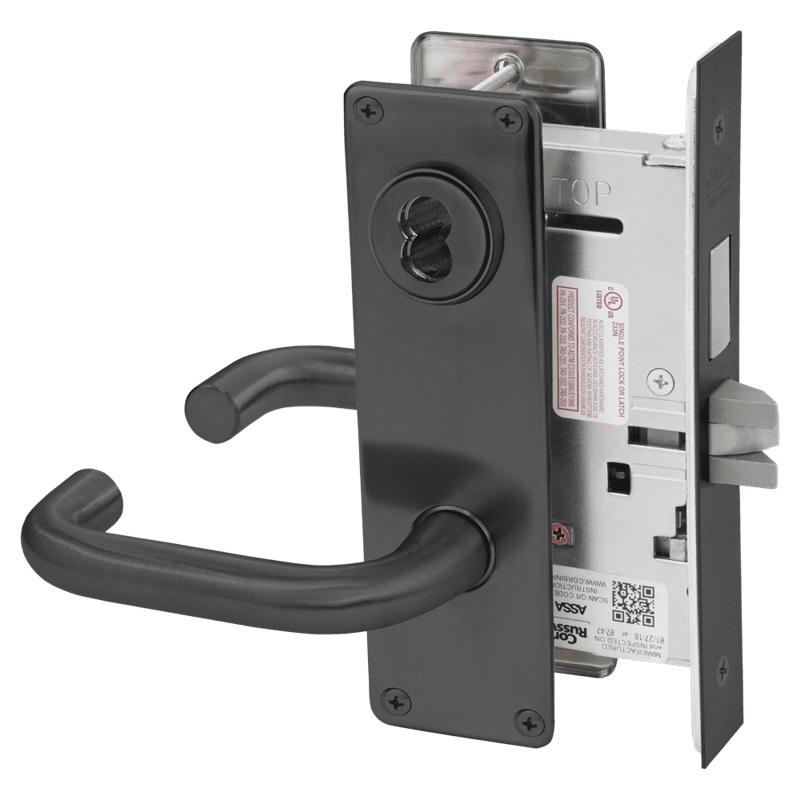 Picture of Corbin Russwin ML2022 LWN Store Door Mortise Lock, LW Lever, N Escutcheon