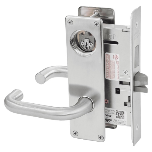 Picture of Corbin Russwin ML2022 LWN Store Door Mortise Lock, LW Lever, N Escutcheon