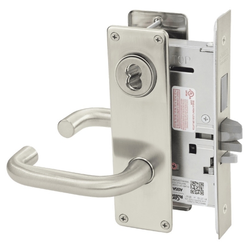 Picture of Corbin Russwin ML2029 LWN Hotel or Motel Mortise Lock, LW Lever, N Escutcheon