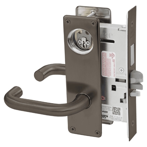 Picture of Corbin Russwin ML2029 LWN Hotel or Motel Mortise Lock, LW Lever, N Escutcheon