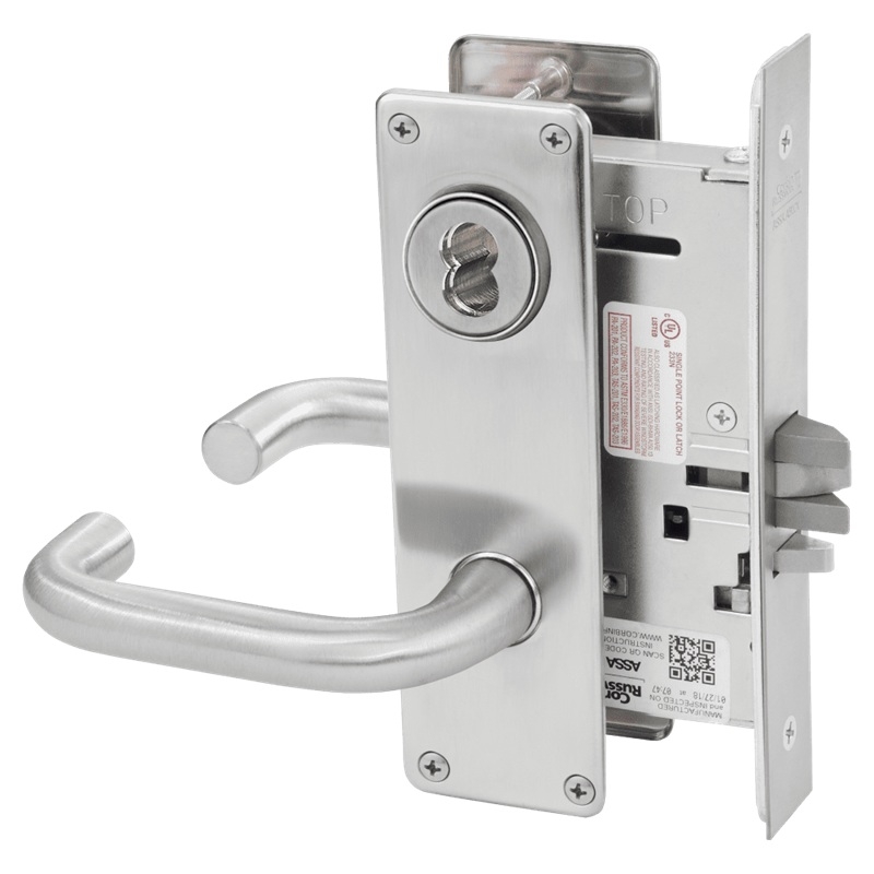 Picture of Corbin Russwin ML2032 LWN Institution or Utility Mortise Lock, LW Lever, N Escutcheon