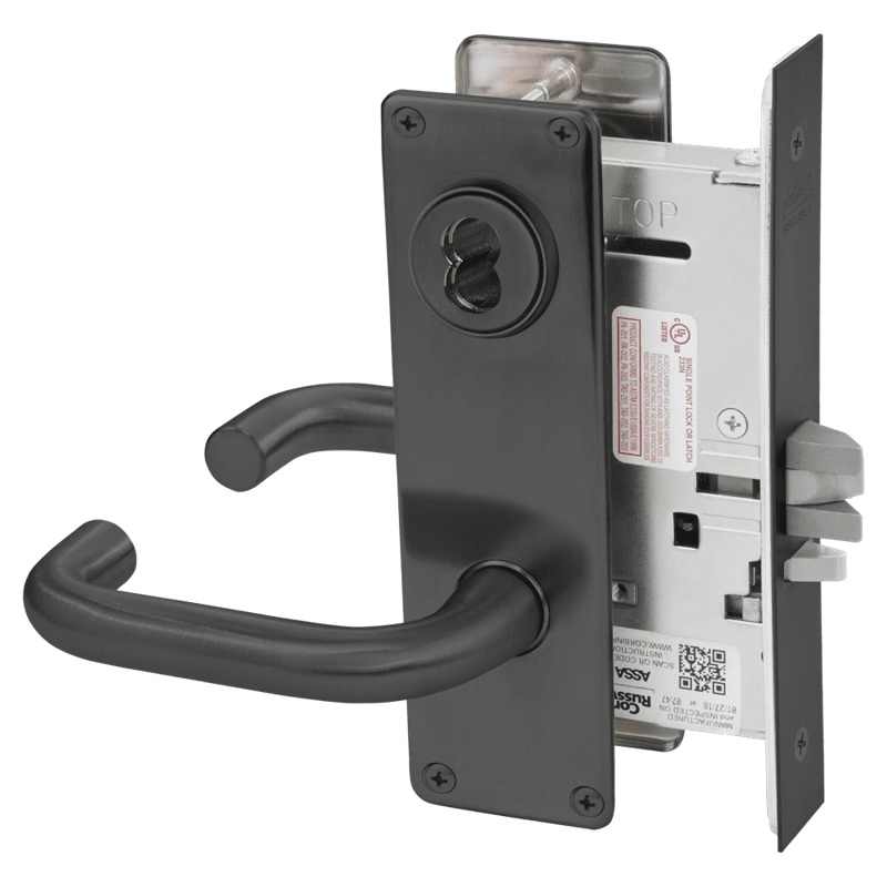 Picture of Corbin Russwin ML2032 LWN Institution or Utility Mortise Lock, LW Lever, N Escutcheon