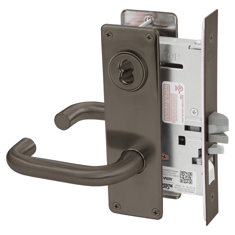 Picture of Corbin Russwin ML2051 LWN Entrance or Office Mortise Lock, LW Lever, N Escutcheon