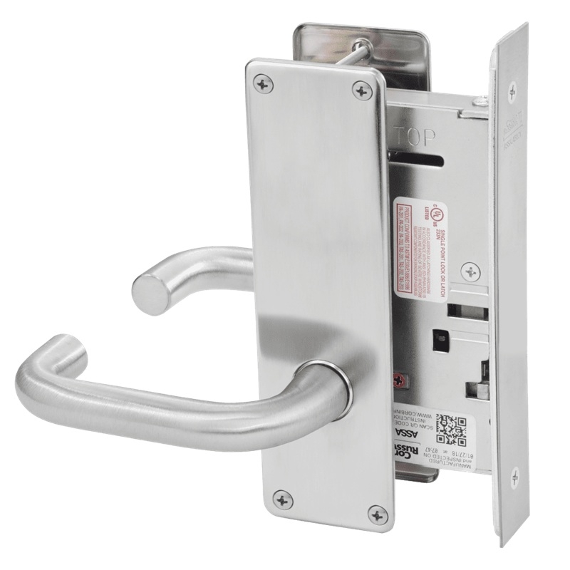 Picture of Corbin Russwin ML2070 LWN Full Dummy Trim Mortise Trim, LW Lever, N Escutcheon