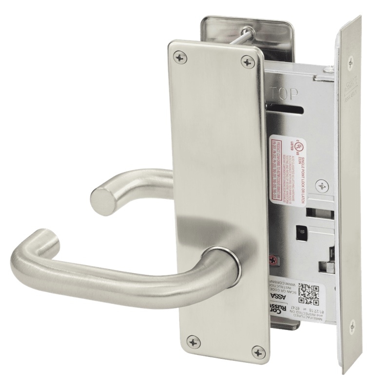 Picture of Corbin Russwin ML2070 LWN Full Dummy Trim Mortise Trim, LW Lever, N Escutcheon