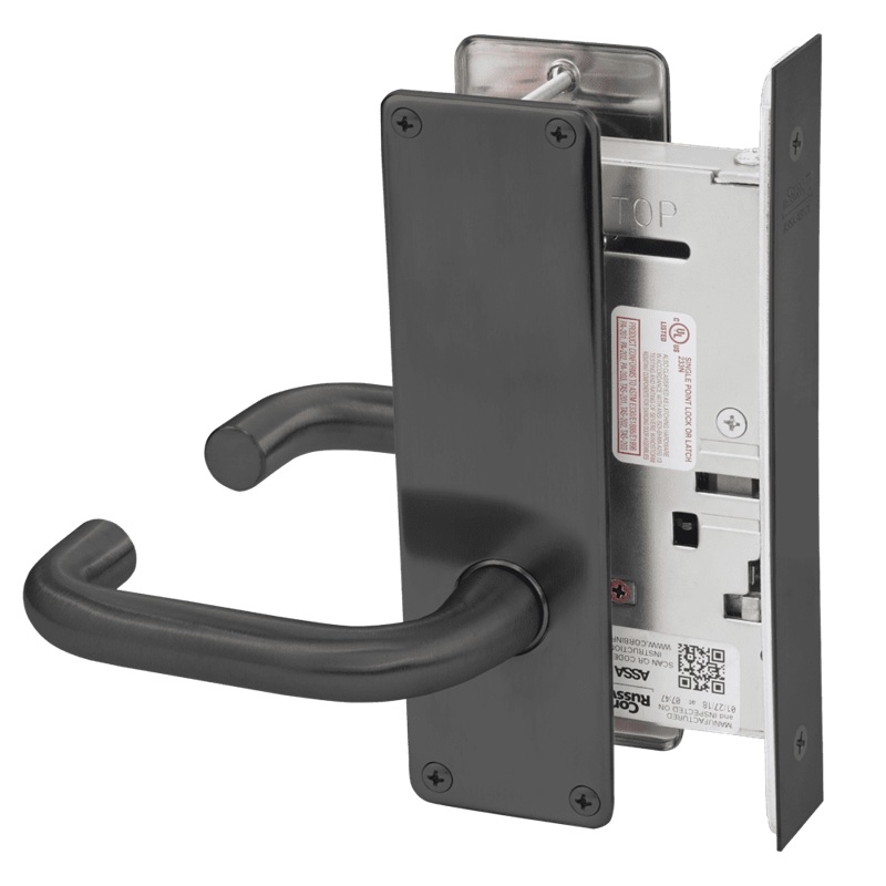 Picture of Corbin Russwin ML2070 LWN Full Dummy Trim Mortise Trim, LW Lever, N Escutcheon