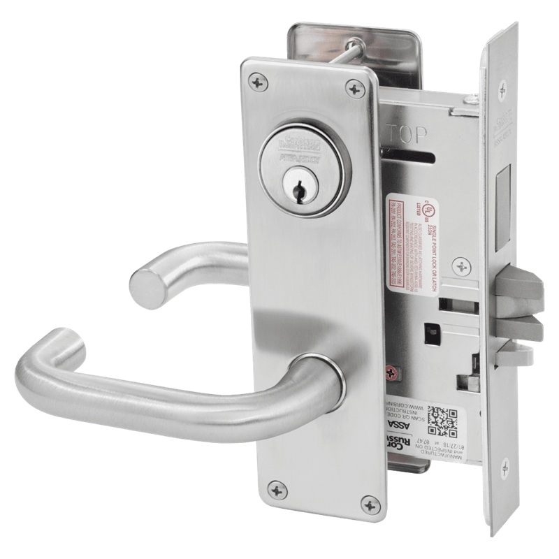 Picture of Corbin Russwin ML2072 LWN Classroom Intruder Mortise Lock, LW Lever, N Escutcheon
