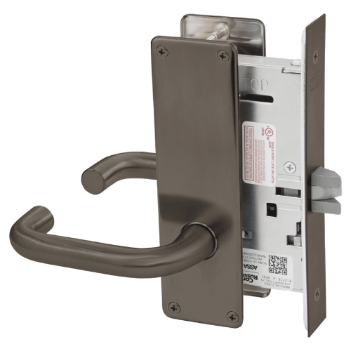 Picture of Corbin Russwin ML2010 LSN Passage or Closet Mortise Lock, LS Lever, N Escutcheon