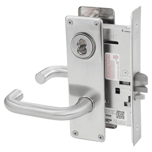 Picture of Corbin Russwin ML2032 LSN Institution or Utility Mortise Lock, LS Lever, N Escutcheon