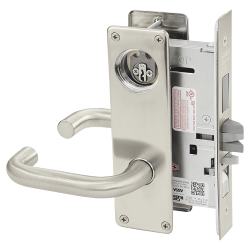 Picture of Corbin Russwin ML2067 LSN Apartment or Dormitory Mortise Lock, LS Lever, N Escutcheon