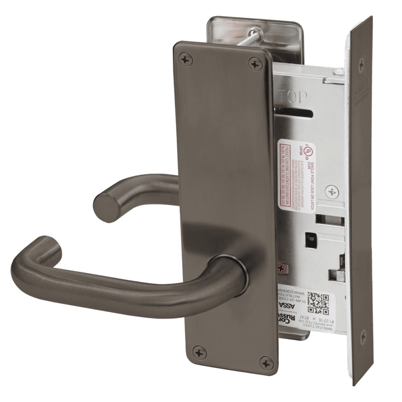 Picture of Corbin Russwin ML2070 LSN Full Dummy Trim Mortise Trim, LS Lever, N Escutcheon