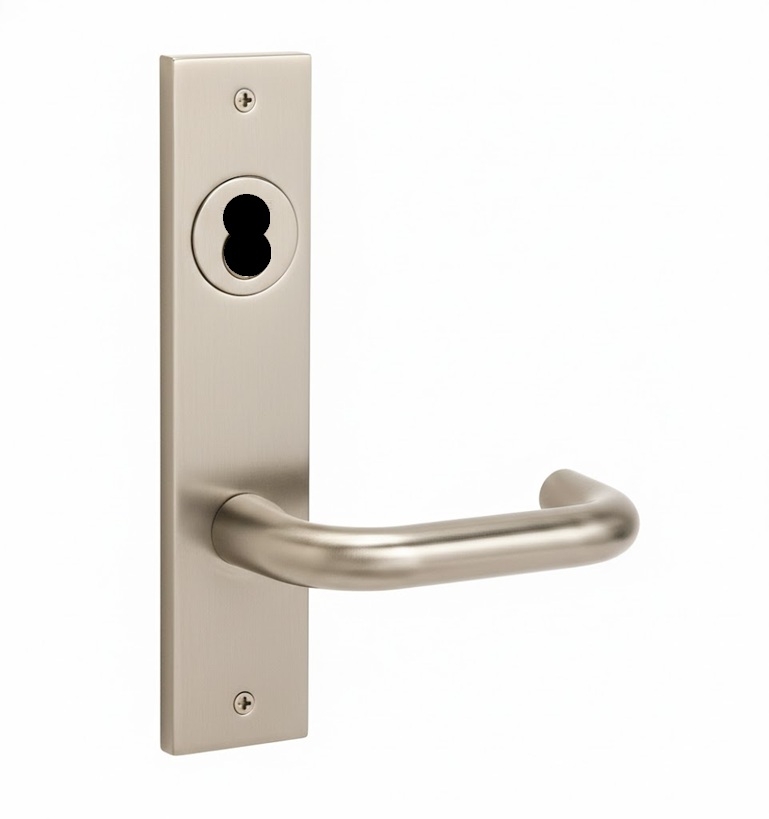 Picture of Corbin Russwin ML2024 LSP Entrance or Storeroom Mortise Lock, LS Lever, P Escutcheon