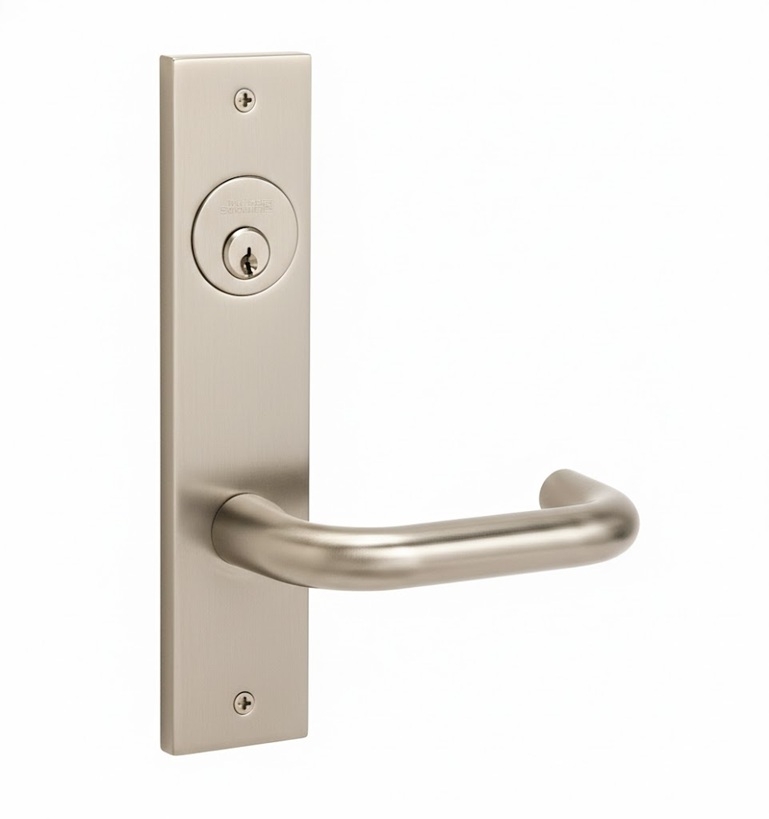 Picture of Corbin Russwin ML2042 LSR Entrance or Public Restroom Mortise Lock, LS Lever, R Escutcheon
