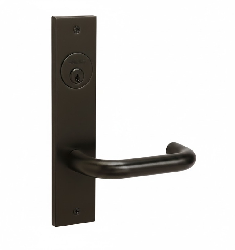 Picture of Corbin Russwin ML2075 LSR Security Entrance or Office Mortise Lock, LS Lever, R Escutcheon
